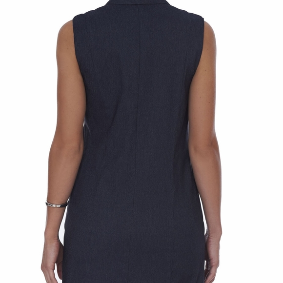 Trisisto Sleeveless Denim Blazer - Picture 2 of 6